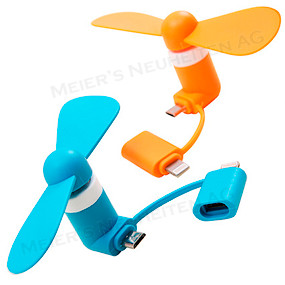 Werbeartikel Micro und Apple USB Ventilator
